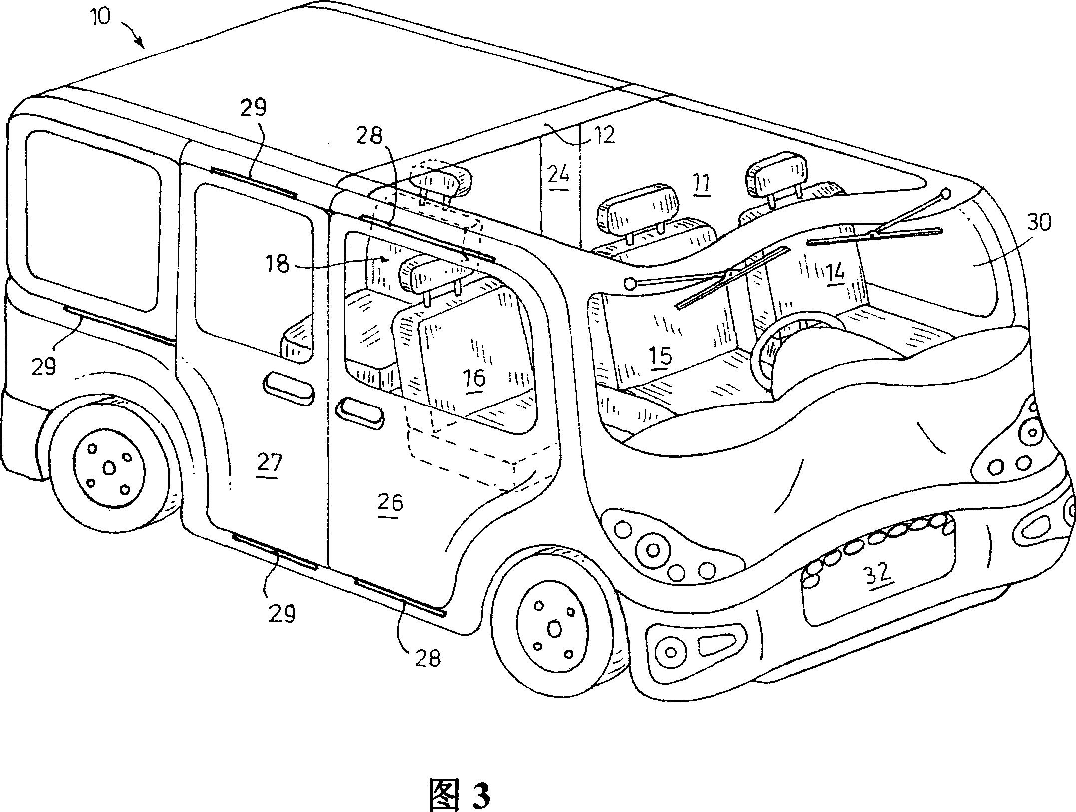 Traffic tool, especially optimization vehicle with compact structure