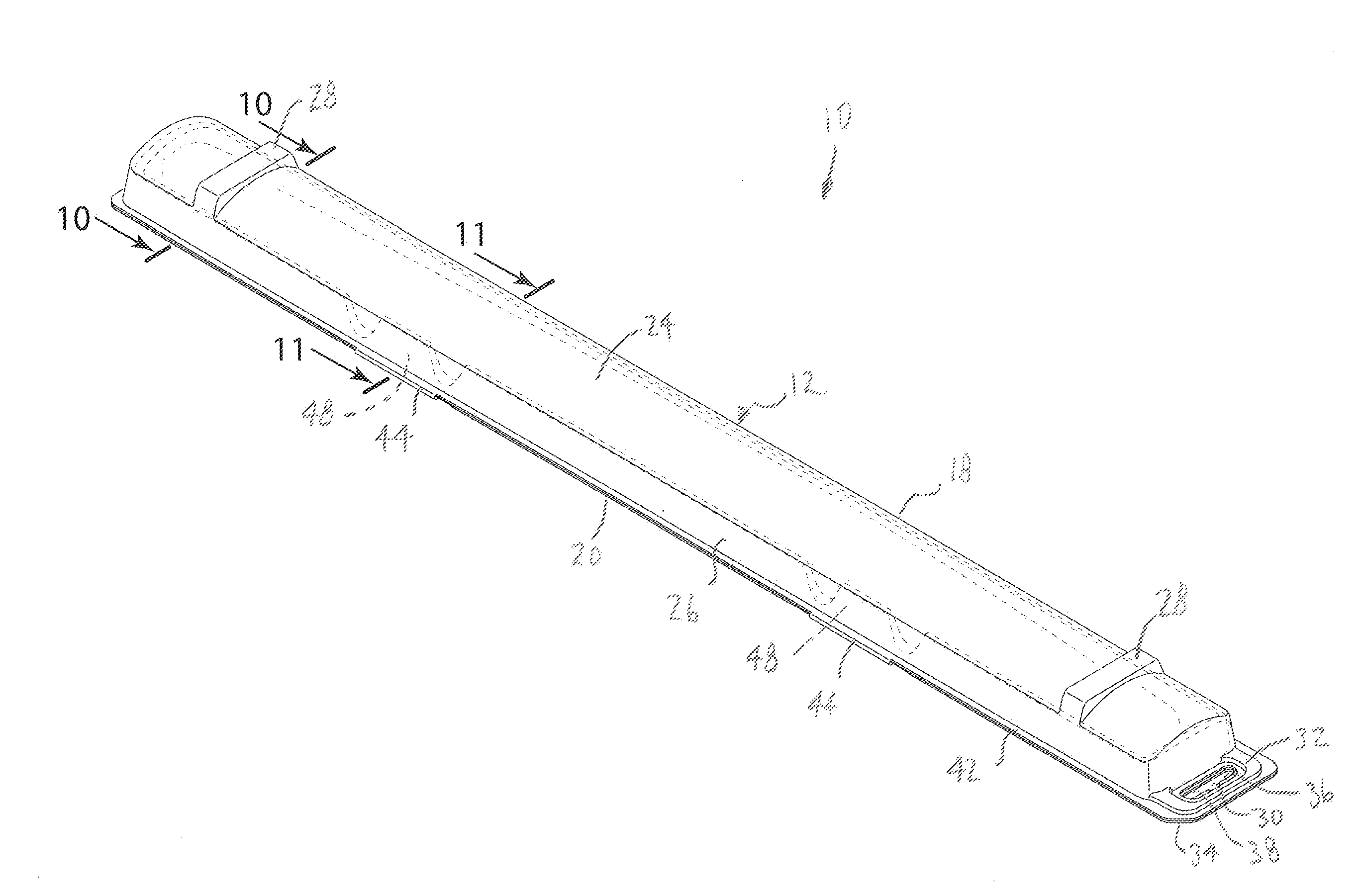 Package assembly for wiper blade