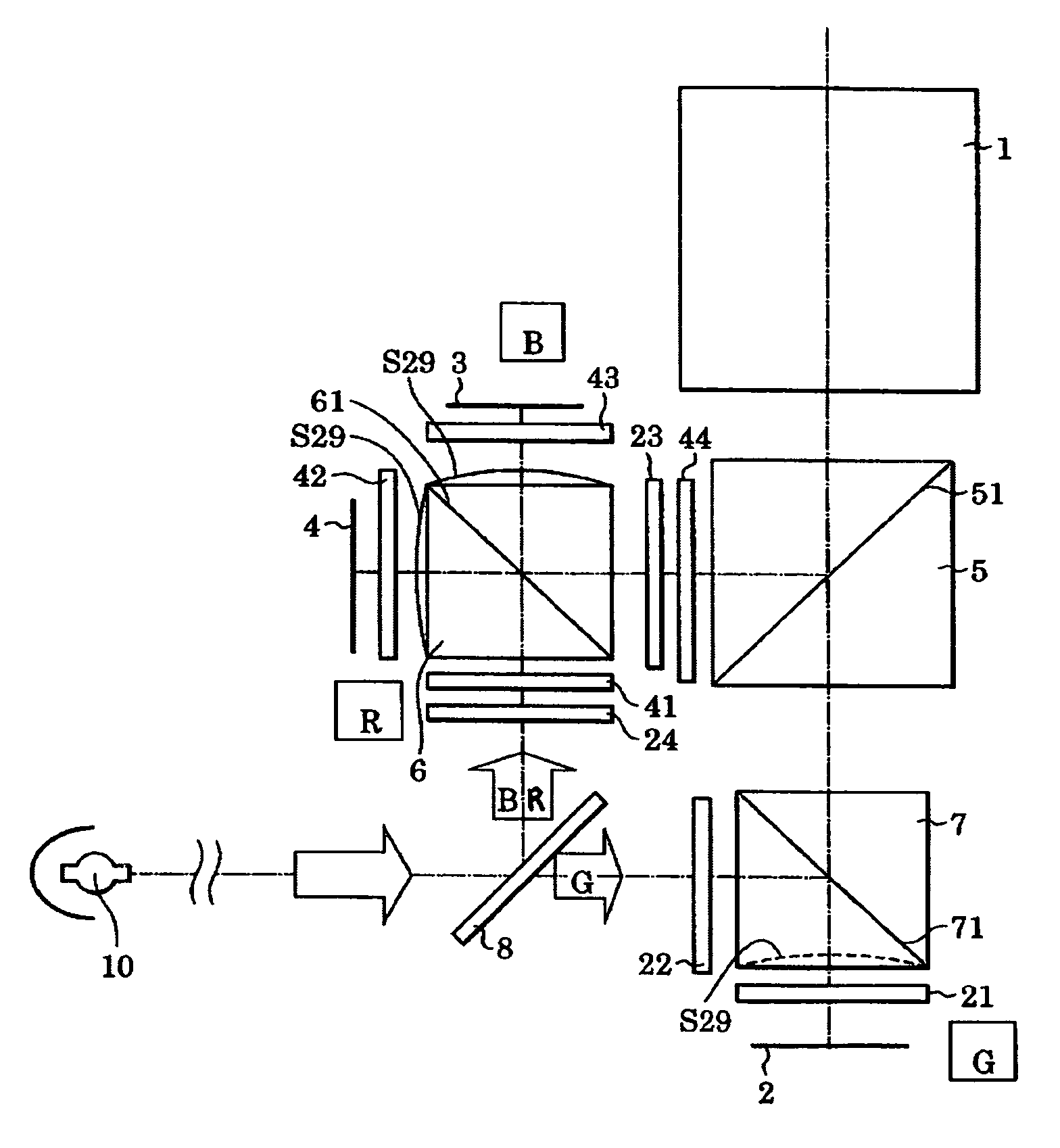 Display optical system and image projector