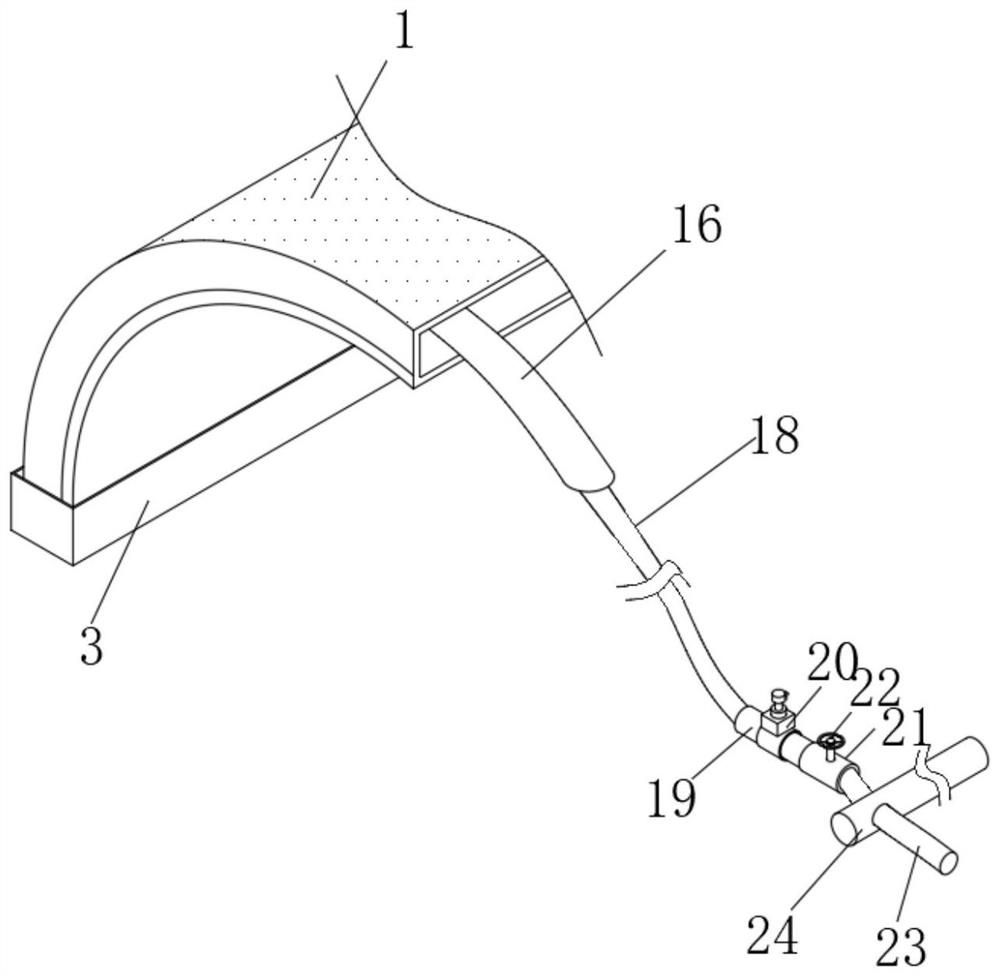 Operation and maintenance system for super-large span inflatable aircraft camouflage device