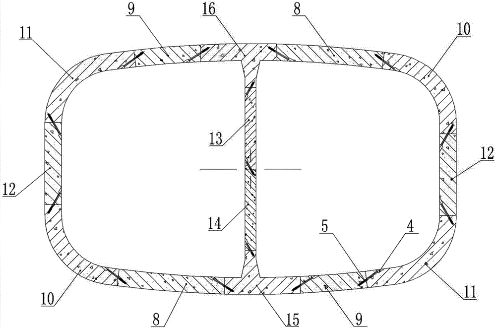 Mid-partition rectangular tunnel segmental lining and segment splicing method