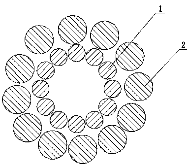 Novel high-strength wear-resisting mooring rope