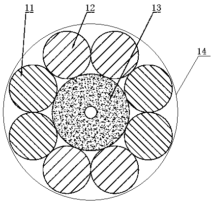 Novel high-strength wear-resisting mooring rope