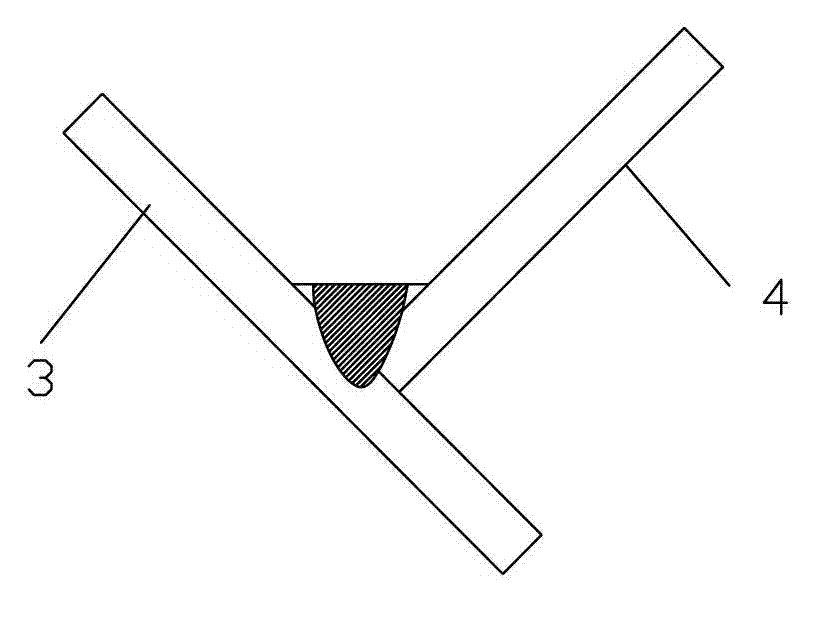 Method and device for welding inside fillet welds of T-shaped joints through infilling-type friction-stir welding