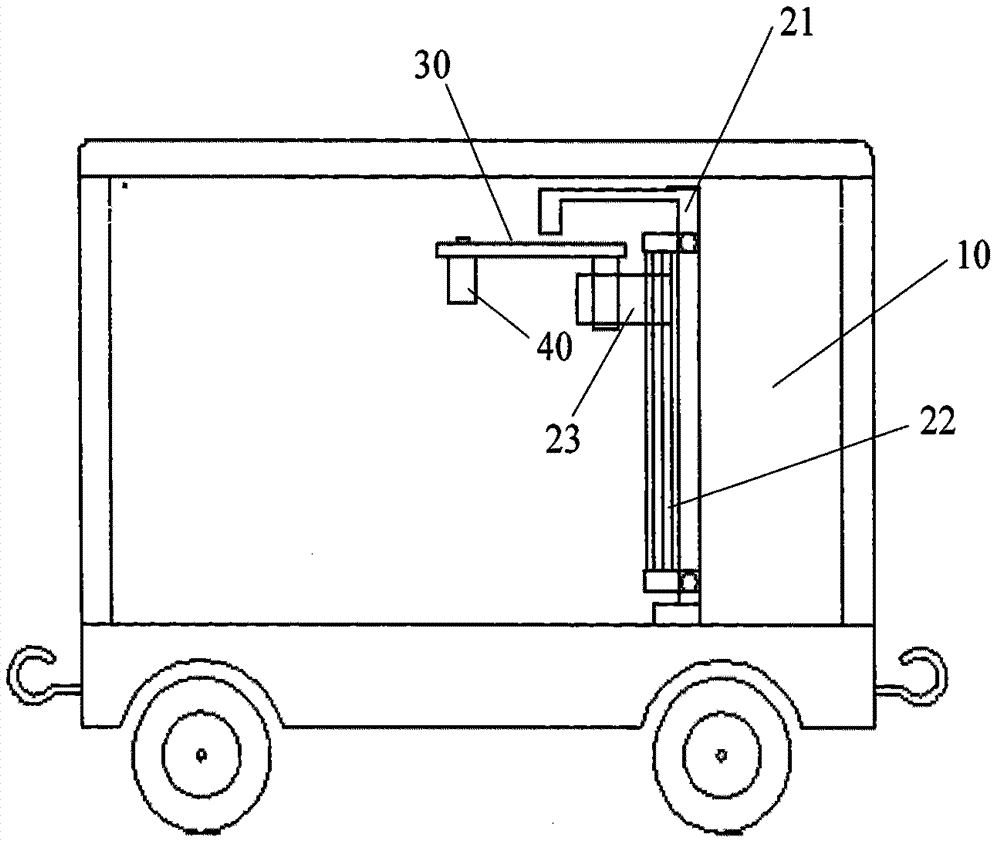 Engineering truck, system and method for operating traffic indicating device