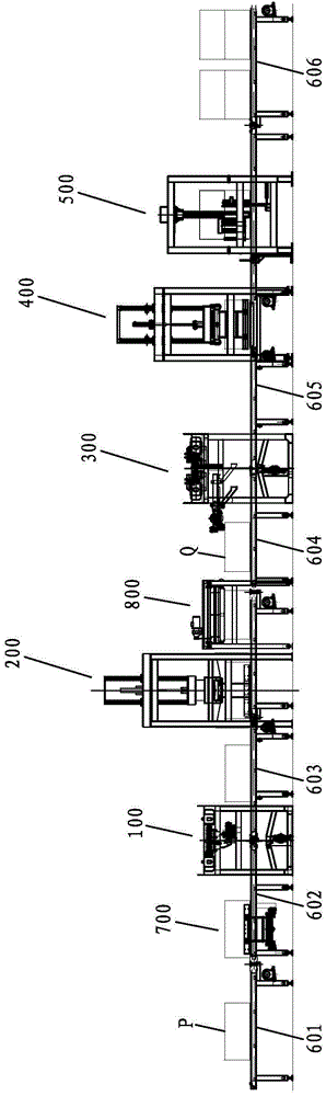 Automatic cutting production line for ceramsite blocks