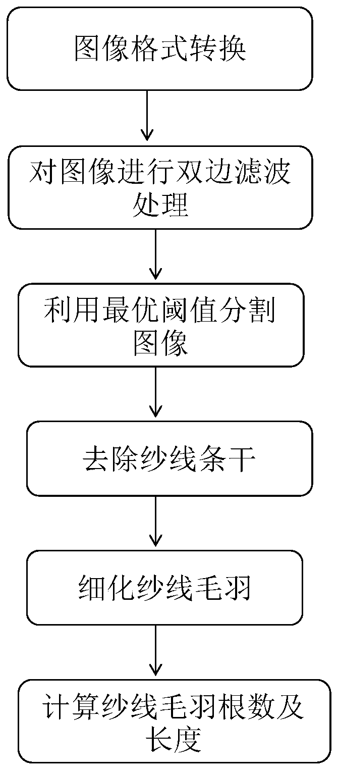 A hairiness detection method based on the fusion of maximum entropy and dbscan