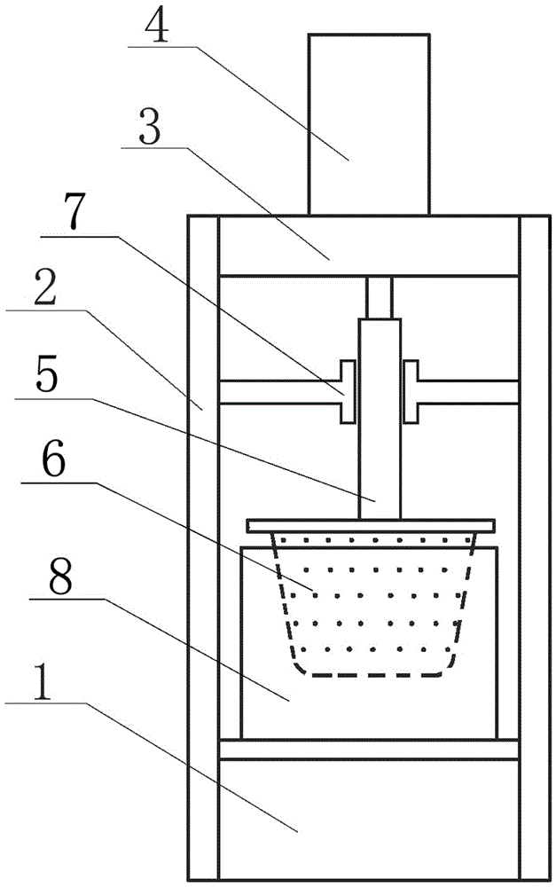 Clay crucible forming machine