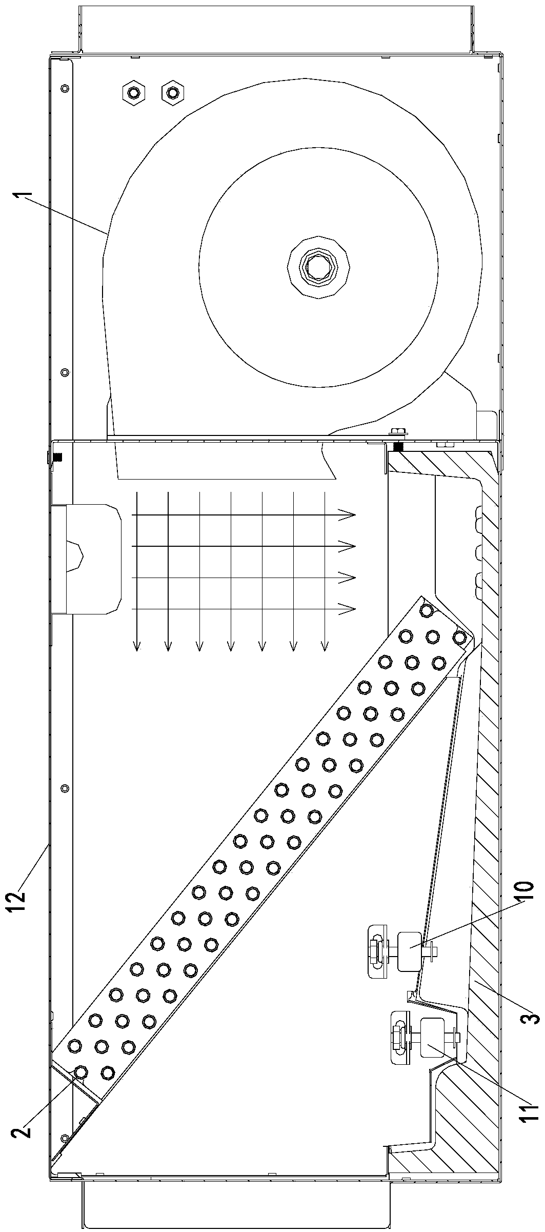 Condensate water recycling system and duct-type air conditioner