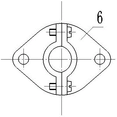 Integrally-brick-plugged thermocouple provided with cooling water loop