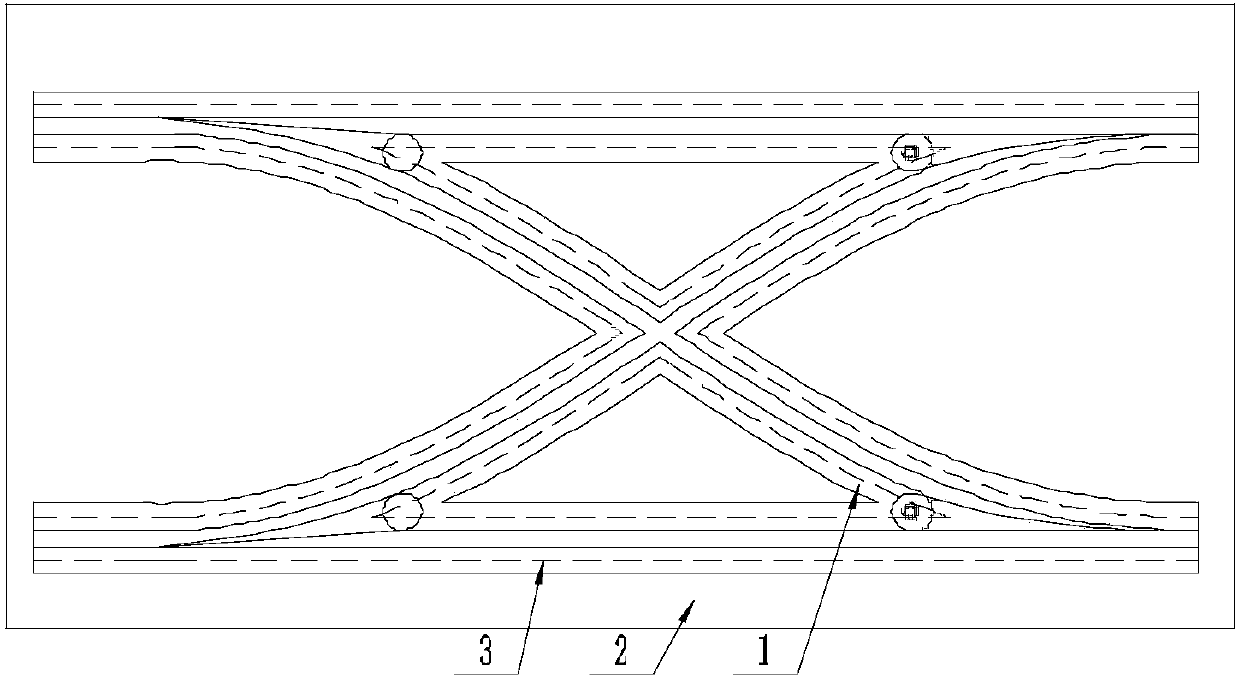 Sky train turnout system based on magnetic part