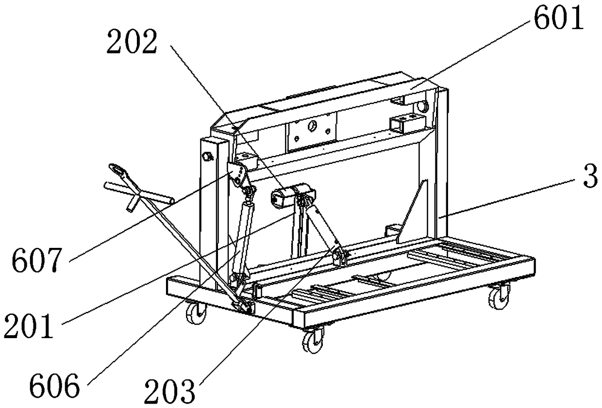 Tire skin and wheel hub separation equipment for generalized intelligent aircraft tire