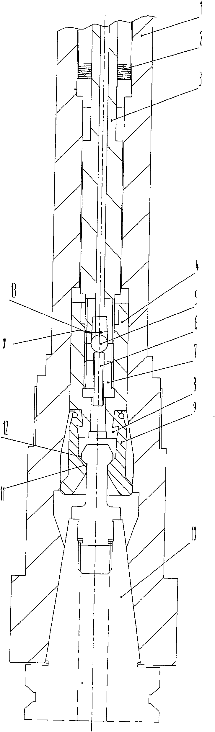 Anti-loose mechanism for locking knife tool used in cutting machine