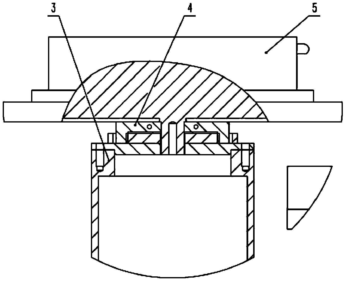 Multi-shaft vacuum manipulator shafting precision testing device