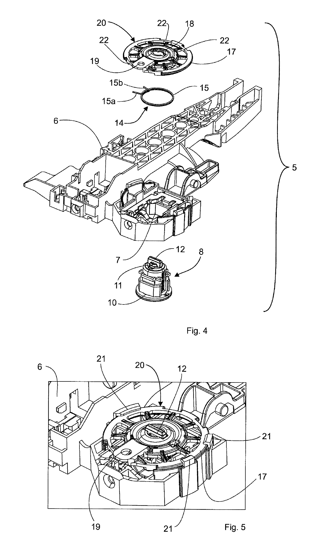 Door handle mounting device for a motor vehicle