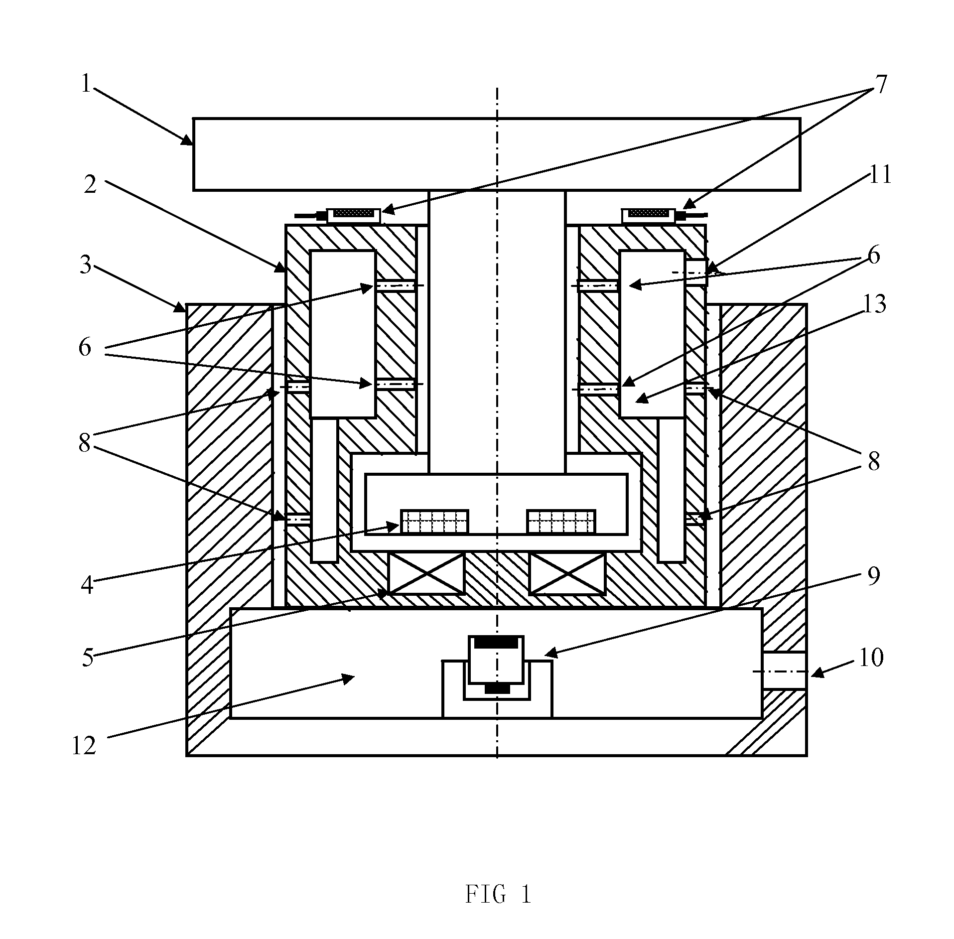 Active vibration isolation device based on electromagnetic and aerostatic floatation