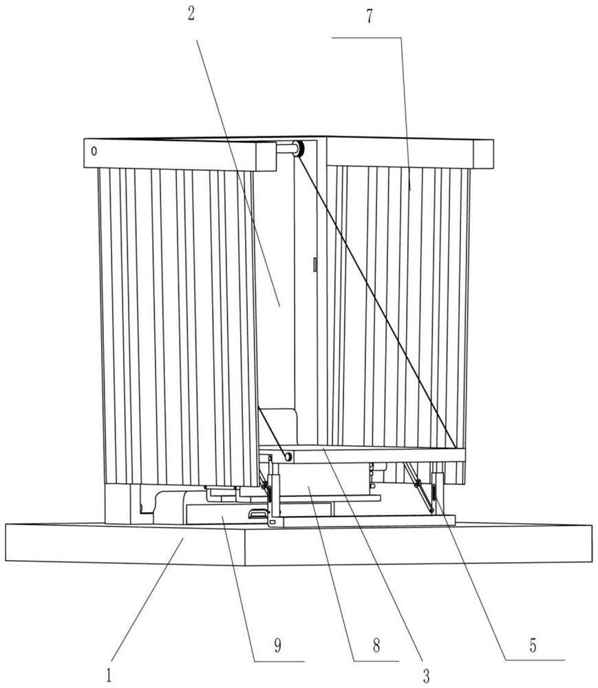 Storage type furniture apartment bed