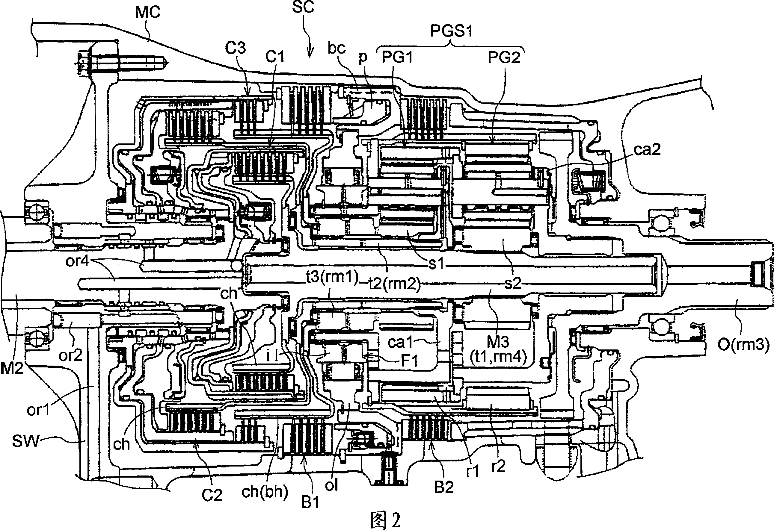 Hybrid drive device