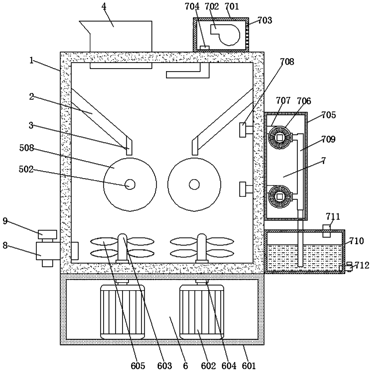 Stone breaking device for building engineering