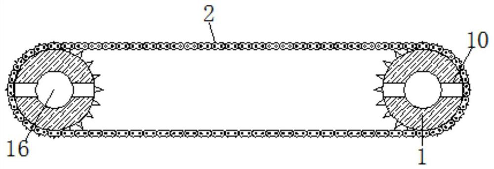 A conveyor belt equipment for industrial production that utilizes gear meshing and automatic oiling