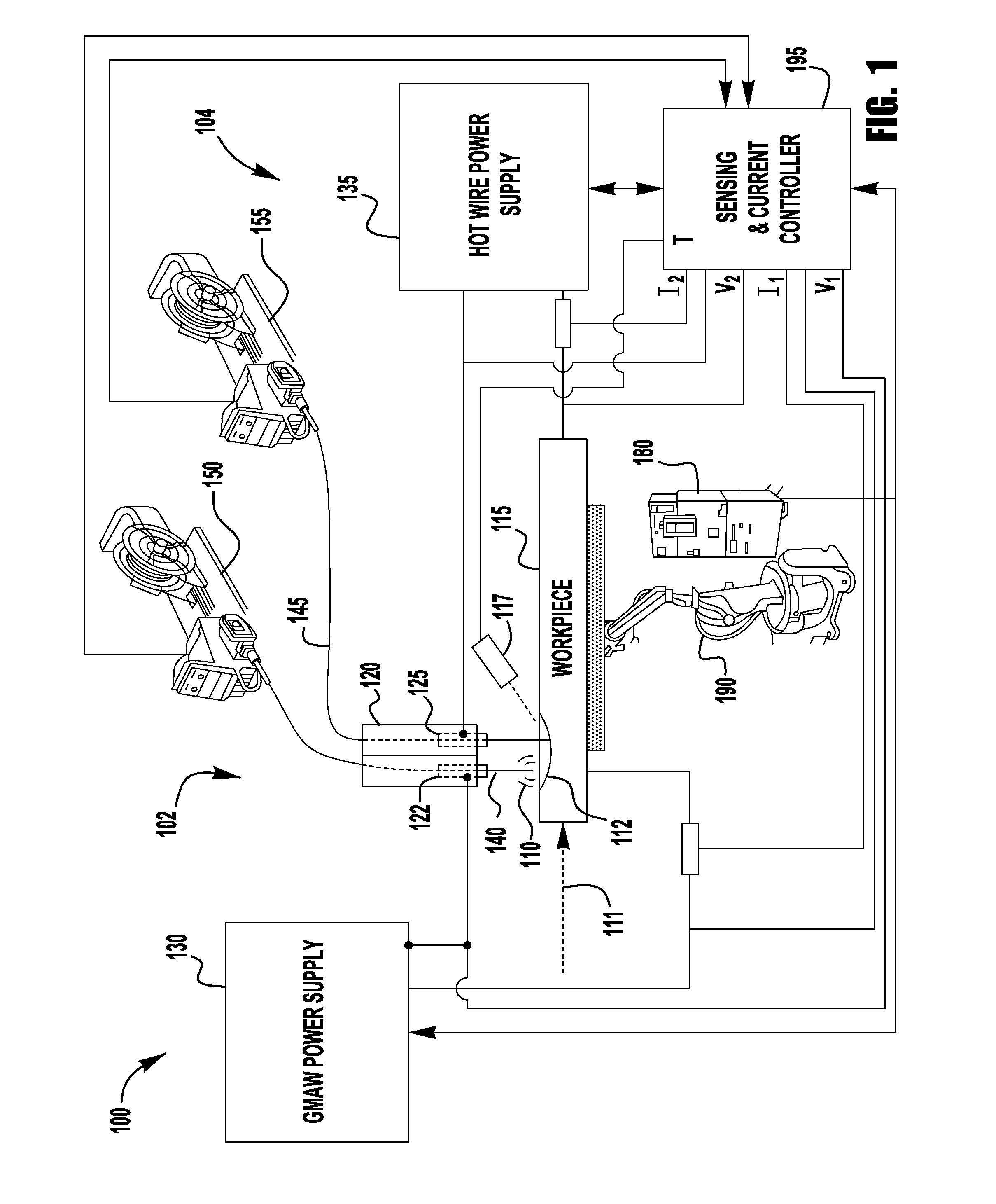 System and method of controlling heat input in tandem hot-wire applications