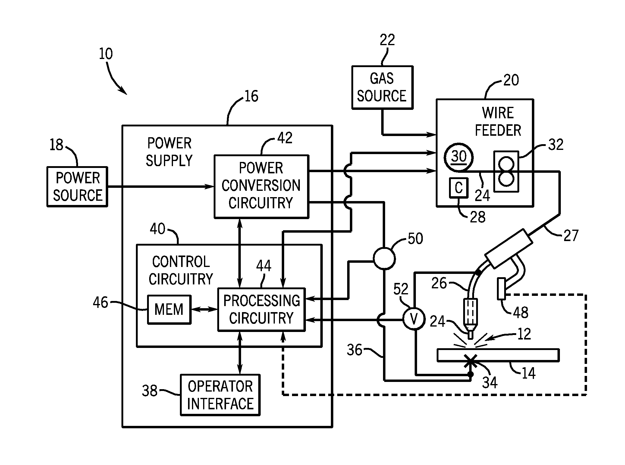 System and method for controlling an arc welding process