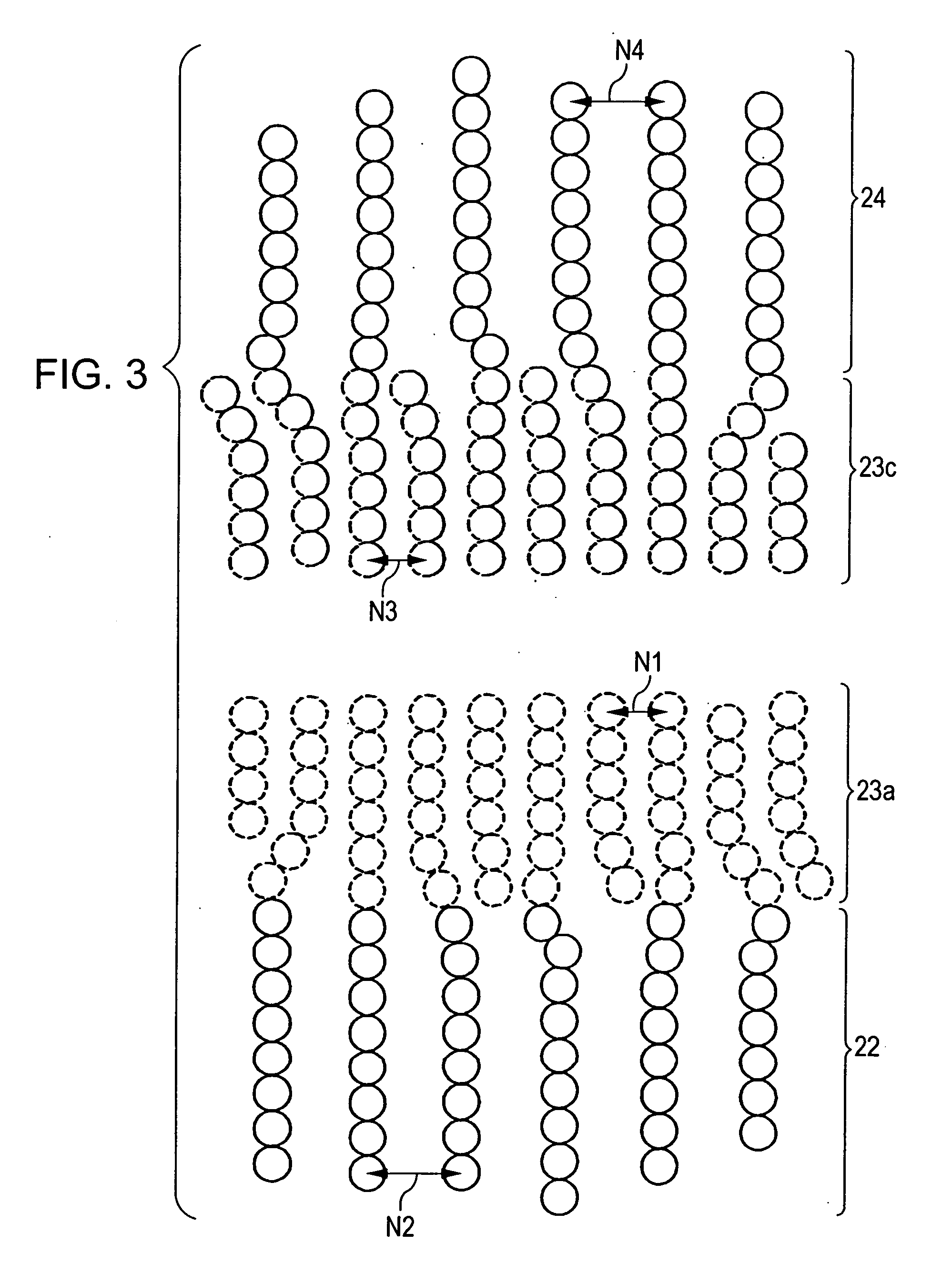 Magnetic detecting element having a self-pinned layer