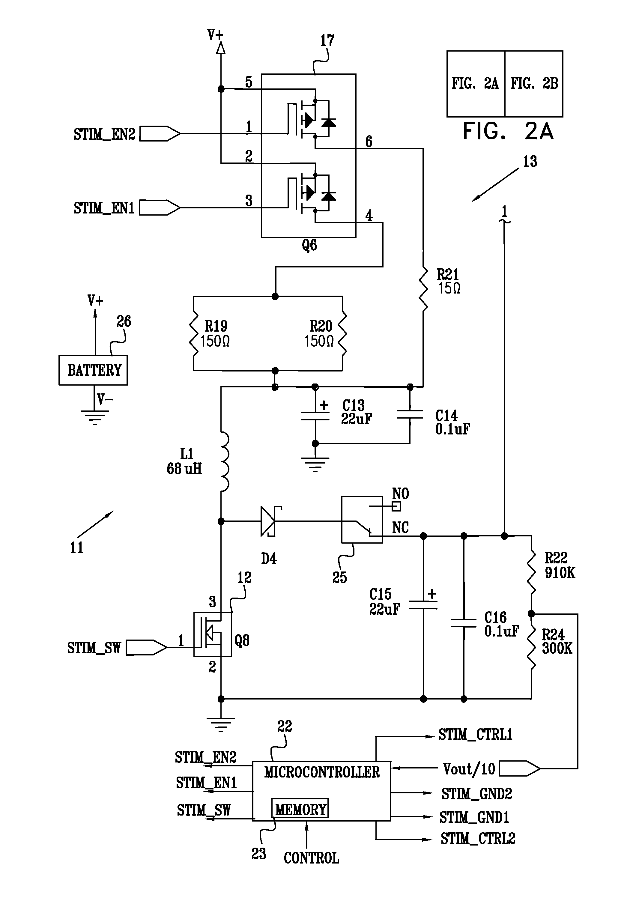 Efficient dynamic stimulation in an implanted device