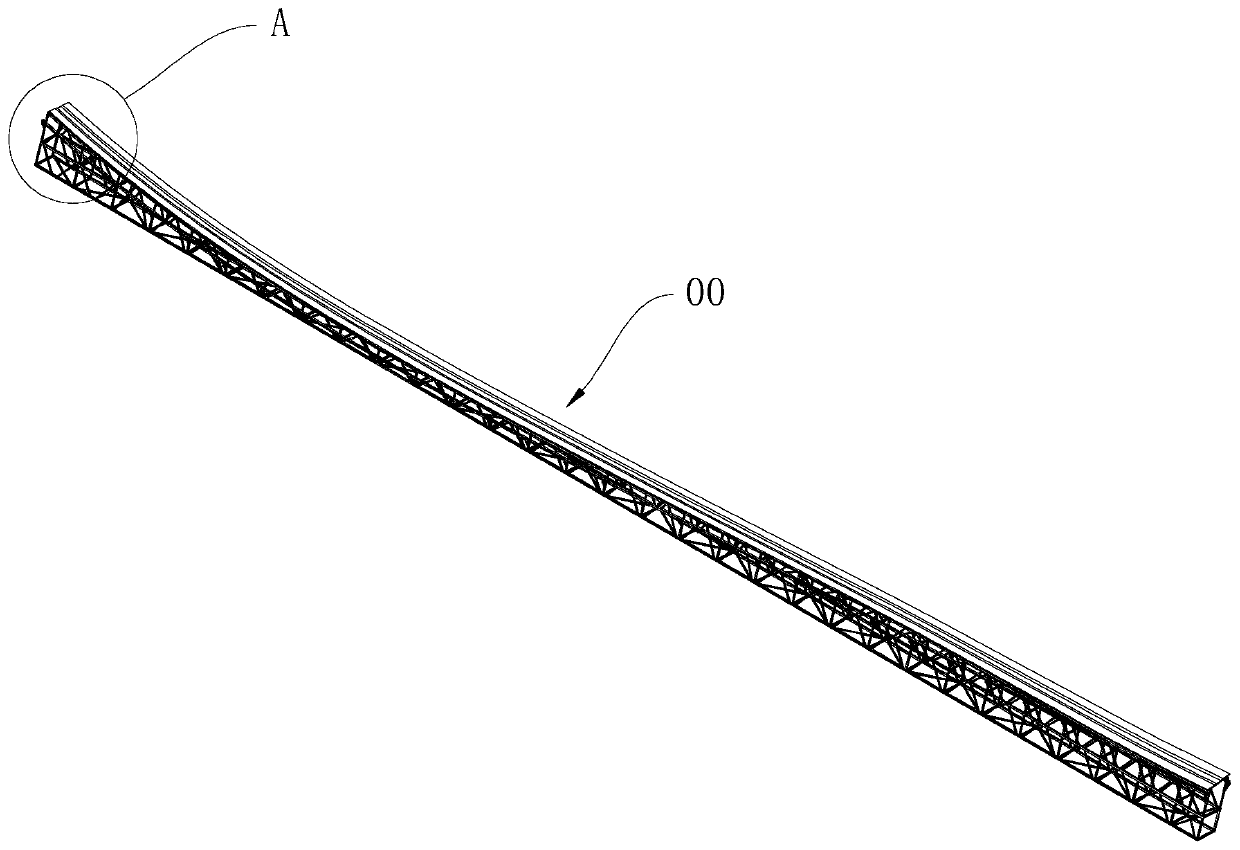 A wind power blade girder laying system and control method thereof