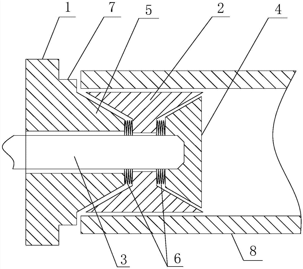 Elastic clamp for thin-walled part