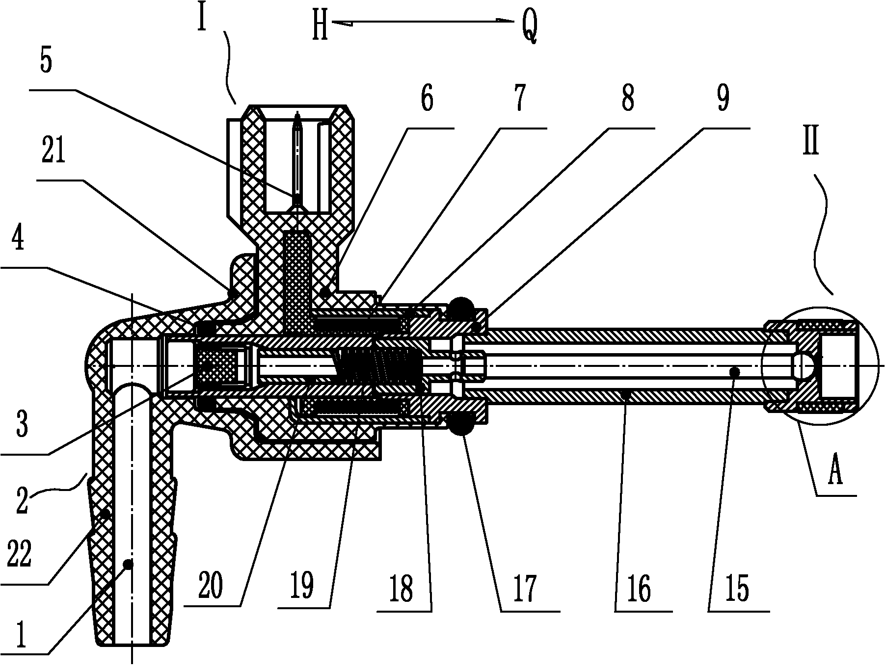 Electromagnetic valve type urea solution injector