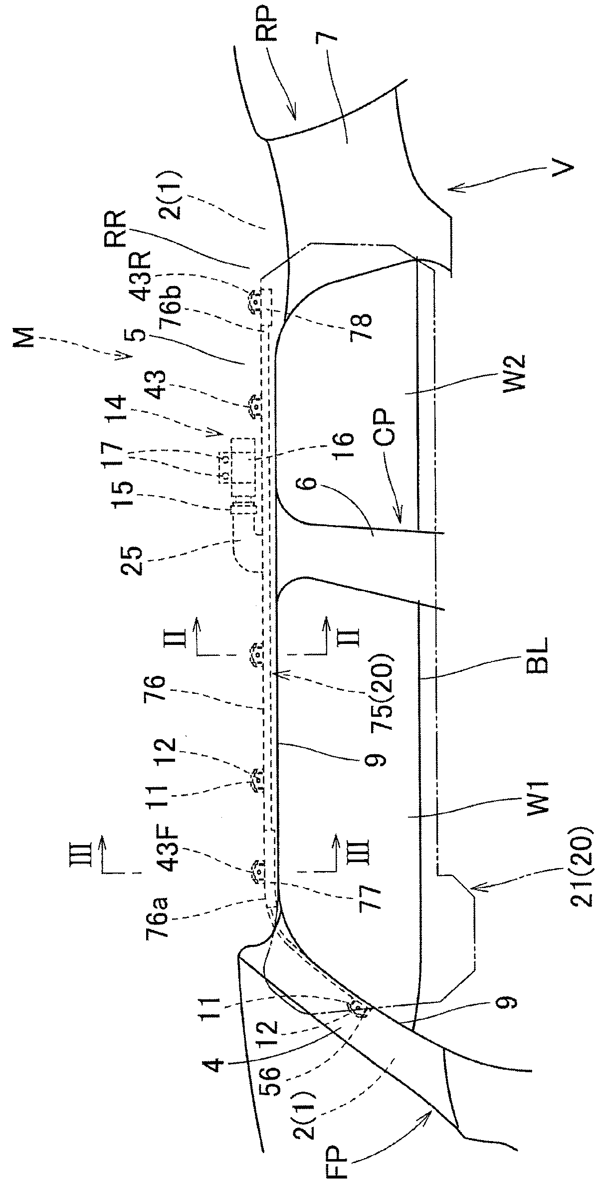 Folding completion body of head-protecting airbag