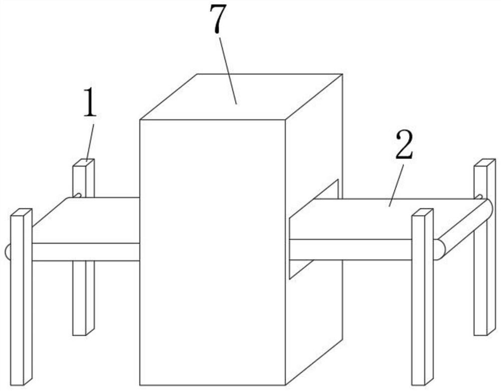 Non-woven fabric cutting device for facial mask production