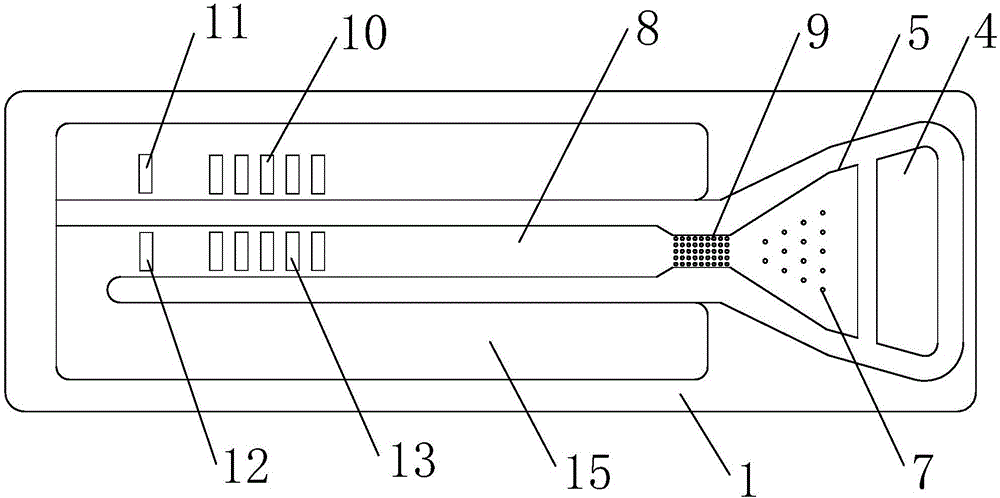 Microfluidic chip for detection of tumor marker group