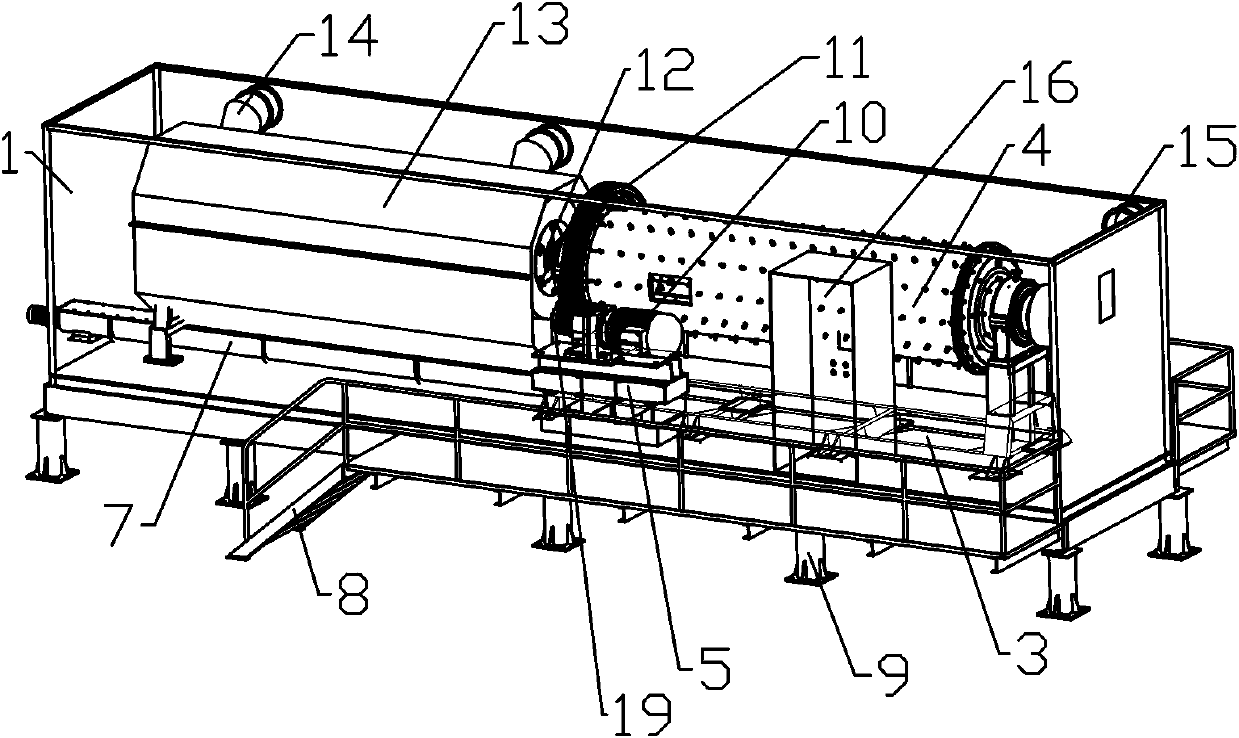 Box type integrated cold aluminum ash treating equipment