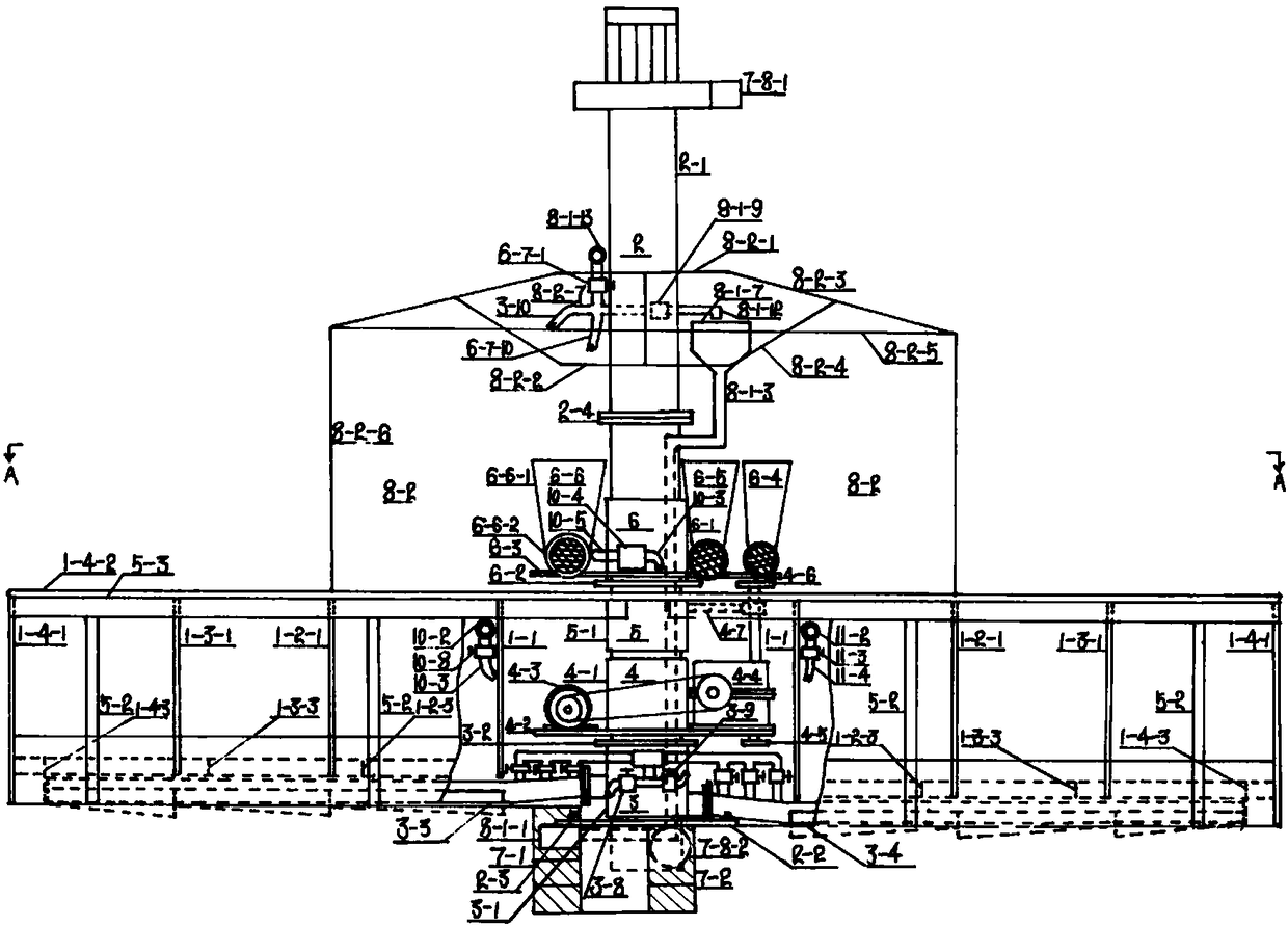 Ferrule live pig automatic breeding device and method based on round pens