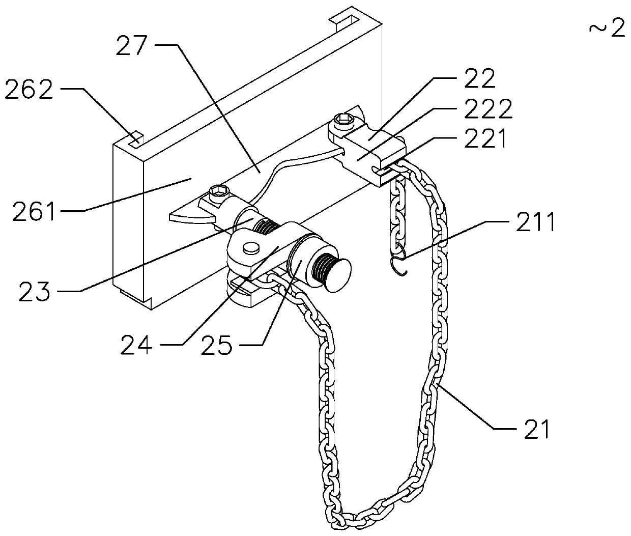 Wheel type bracket for bypass flexible cable of power distribution network and method for fixing residual cable