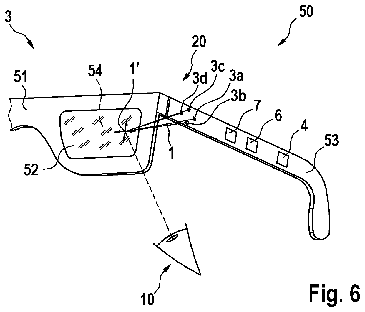 Method for operating a pair of smart glasses