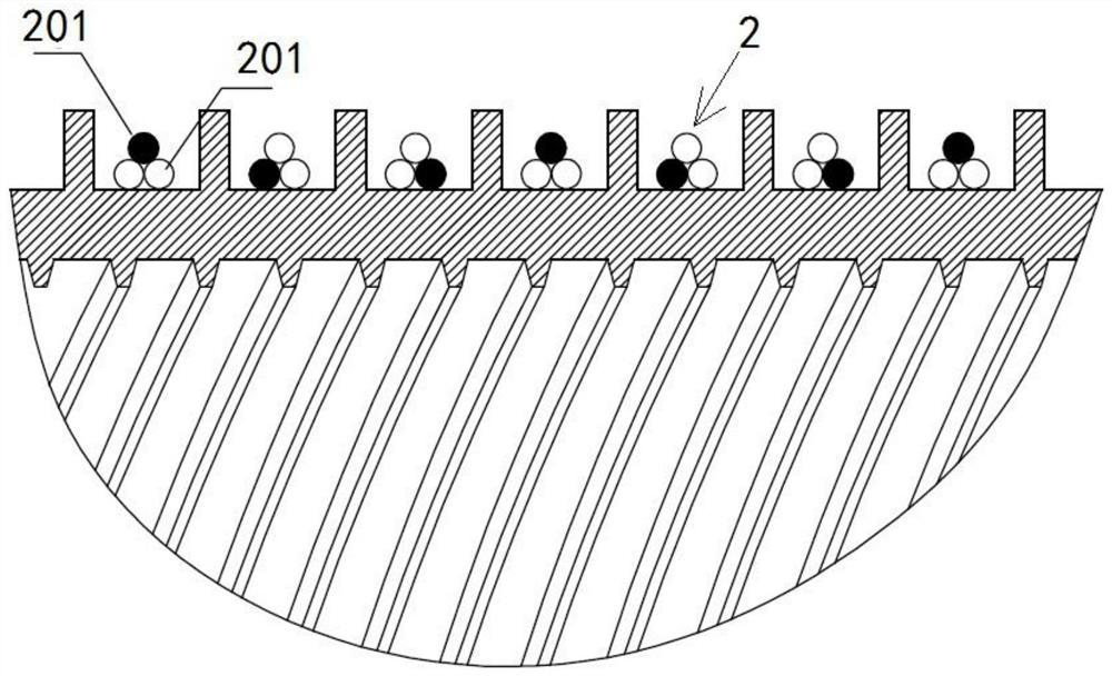 Super-hydrophilic and super-hydrophobic heat exchange surface combined evaporation heat exchange tube and manufacturing method thereof