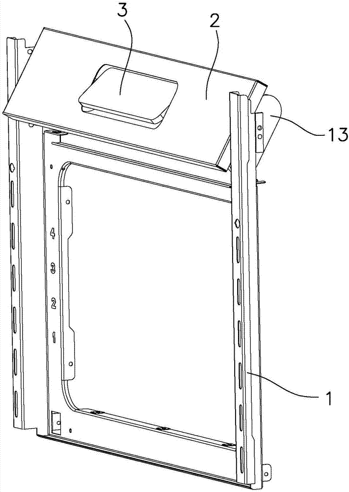 Domestic electric appliance display panel and control panel composite overturning mechanism