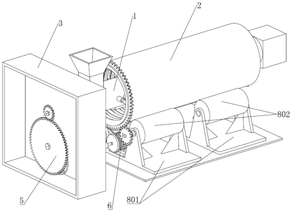 A conveying device for waste disposal