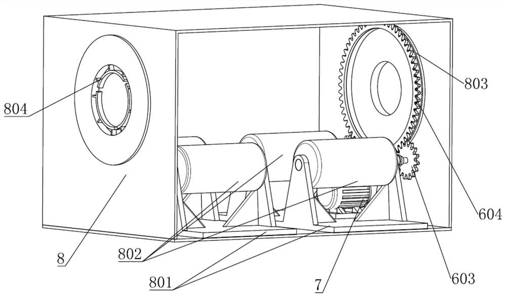 A conveying device for waste disposal