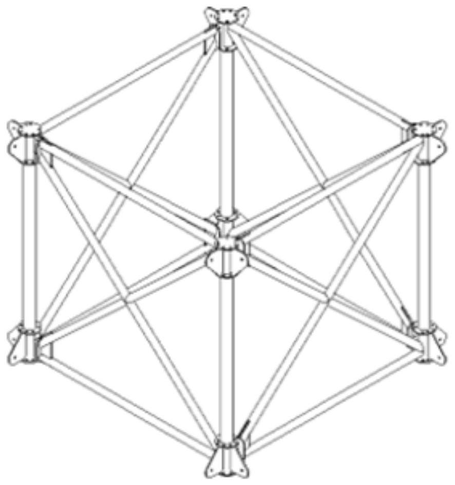 Construction method of multi-line long span inverted trapezoidal space truss roof system