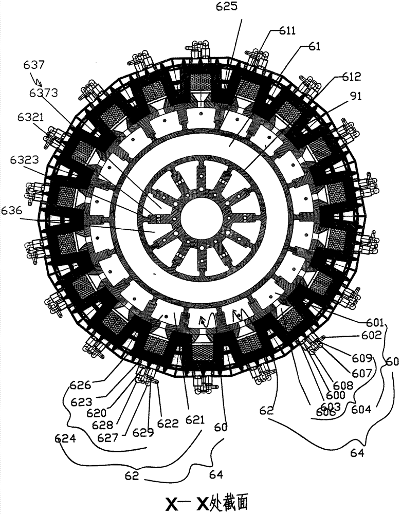 Heat storage and exchange device for gas heater of coal pyrolyzing furnace