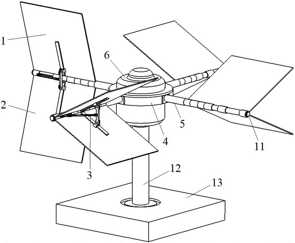 Blade automatic opening and closing type marine current energy power generating set