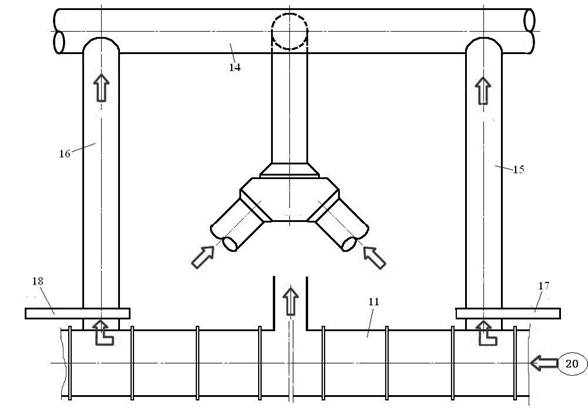 Enclosed air system of medium speed mill in heat-engine plant