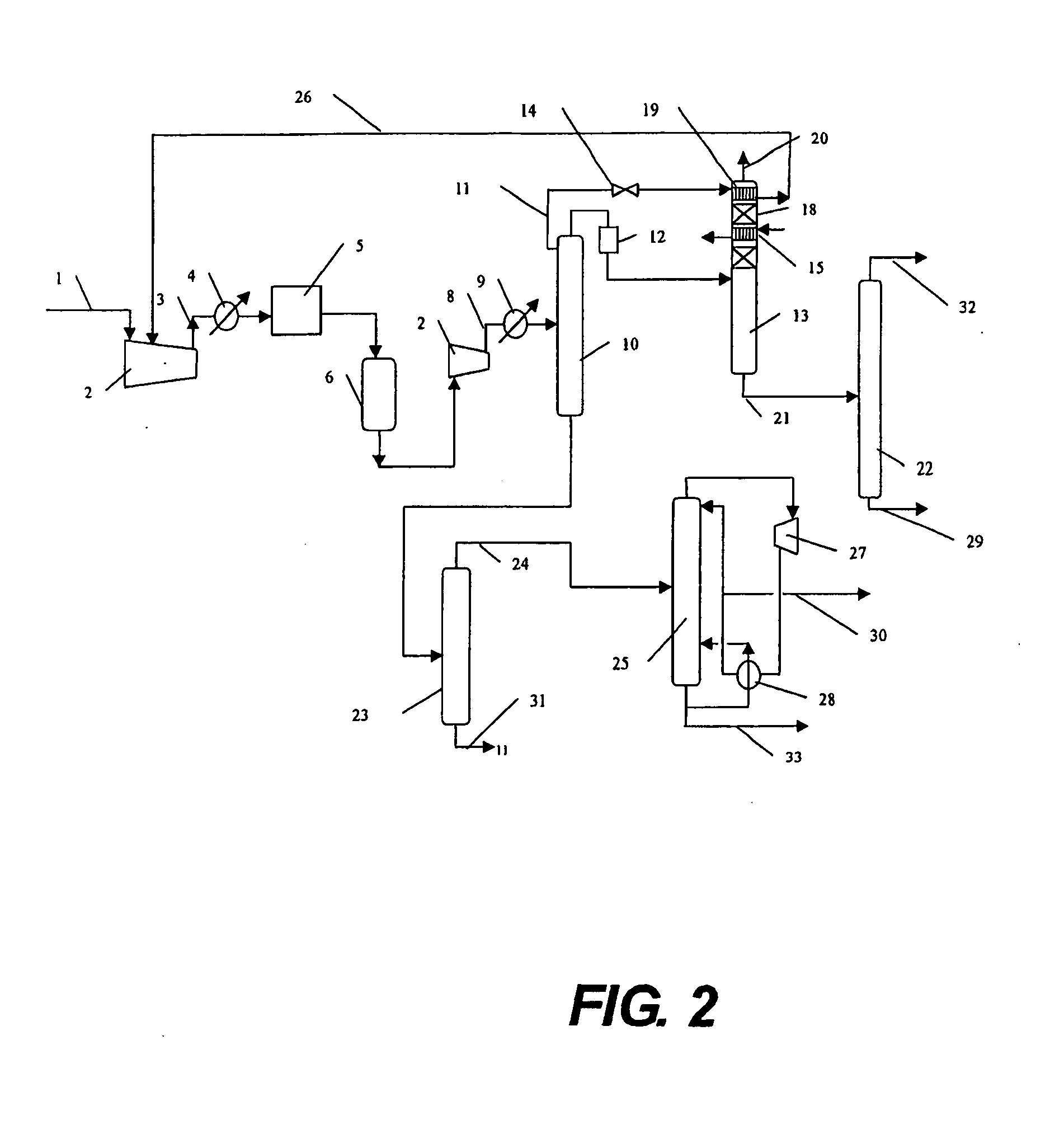 Process for recovering lower carbon olefins from product gas for production of olefins