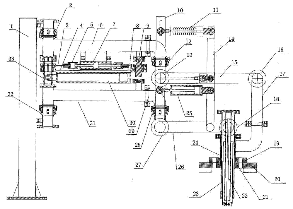 Small cantilever-type fully-automatic loading and unloading crane pipe