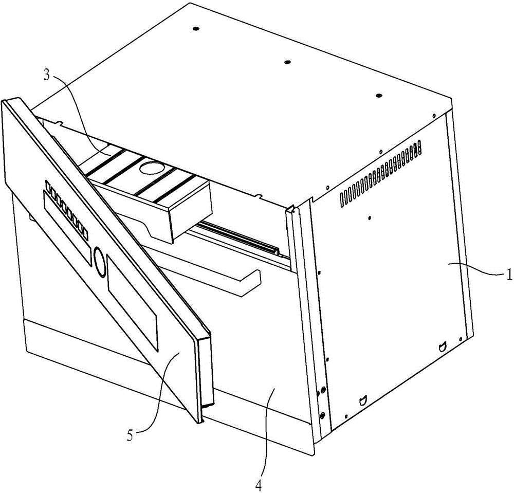 Steam box with water tank on top