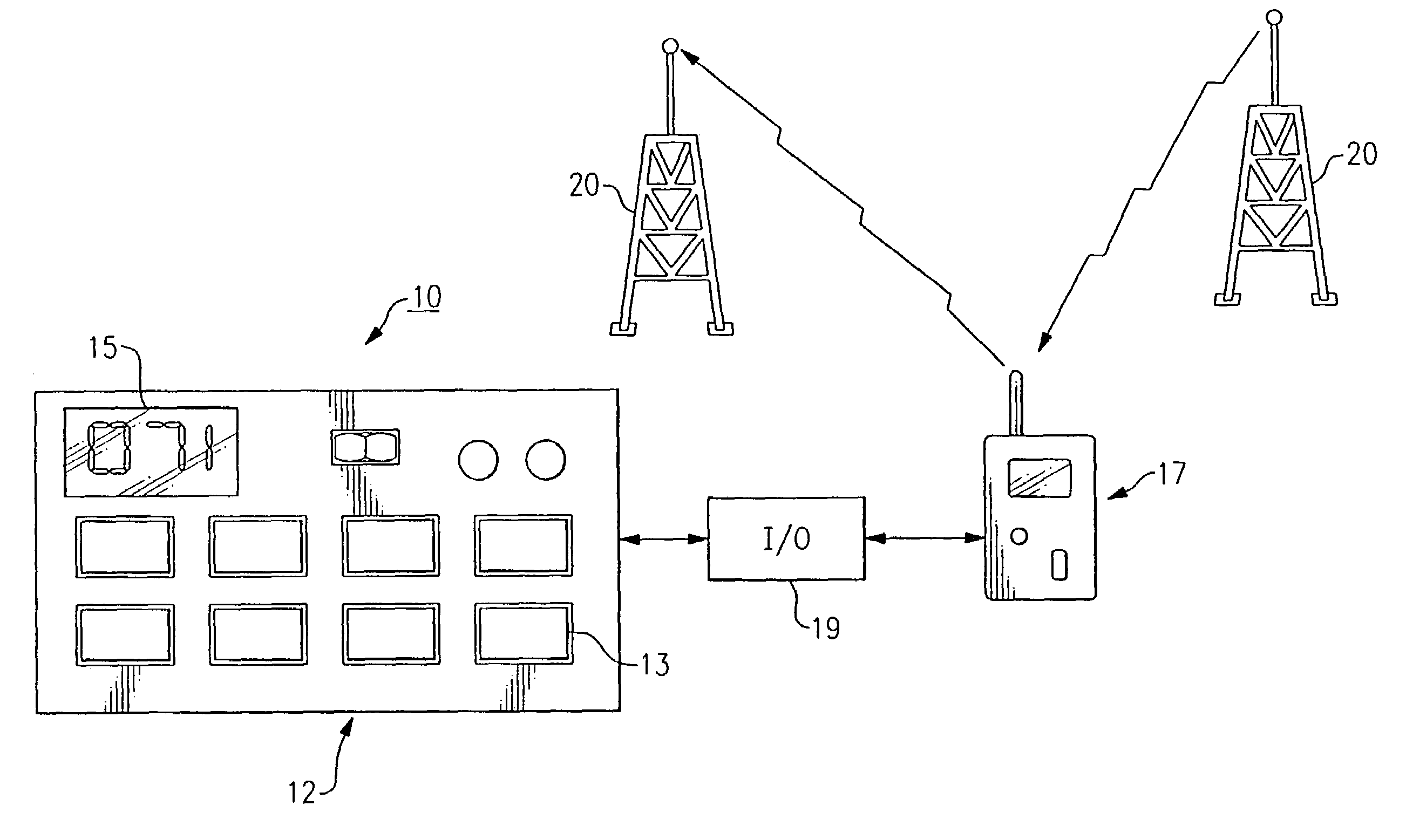 Method of setting the output power of a pager to aid in the installation of a wireless system